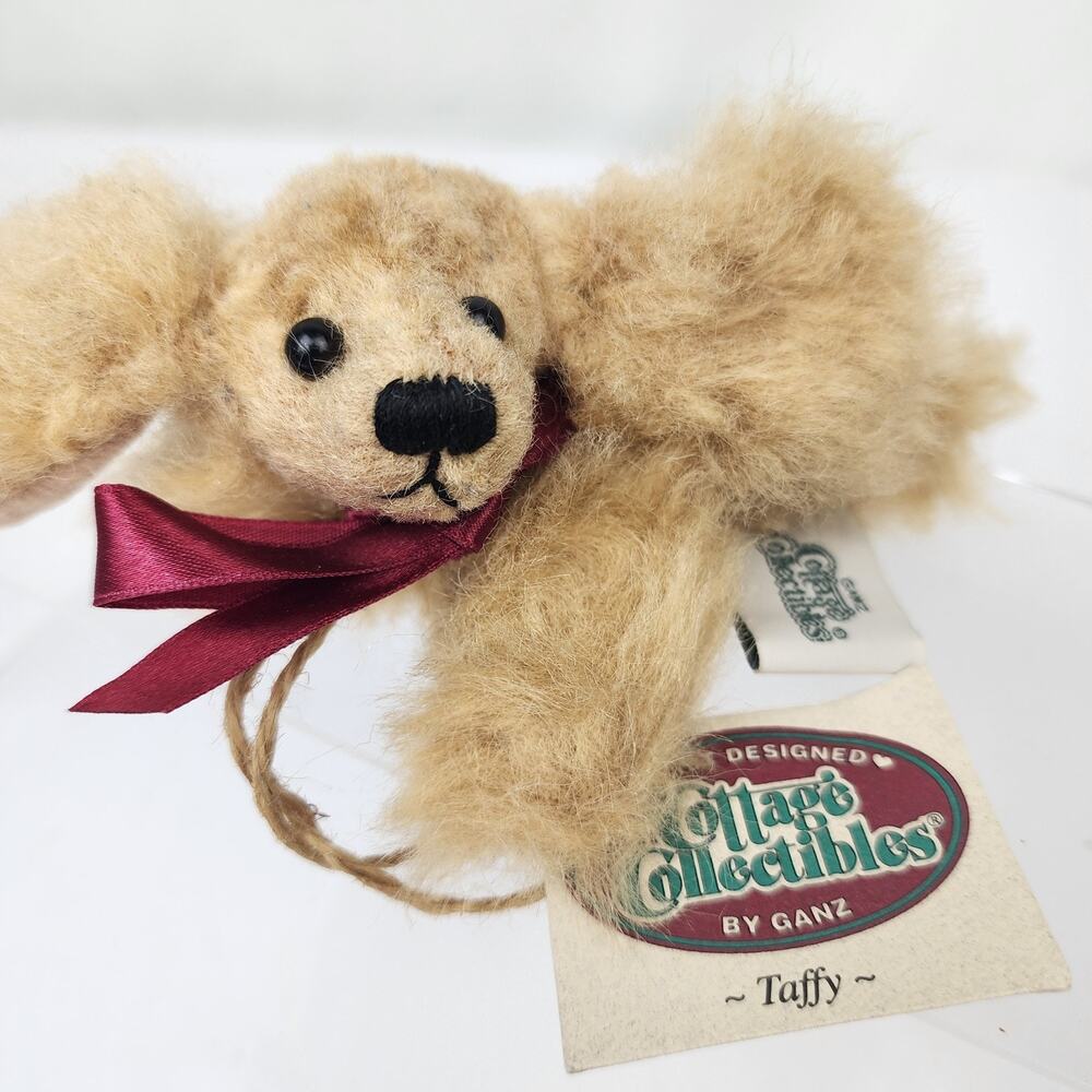 1998 Rare Ganz Cottage Collectibles Plush Dog Taffy Blonde Cocker Spaniel NWTs